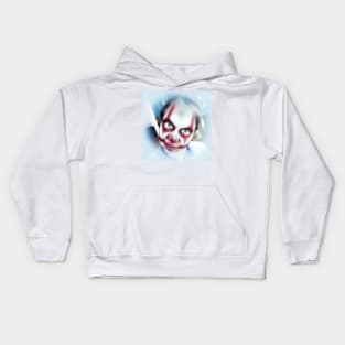 Zombie Clown Stare Kids Hoodie